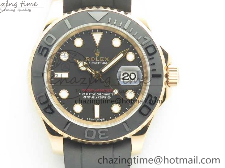 ARF Rubber Yacht-Master 116655 Ceramic 1:1 SH3135 On Edition Bezel Strap Oysterflex Best 0520